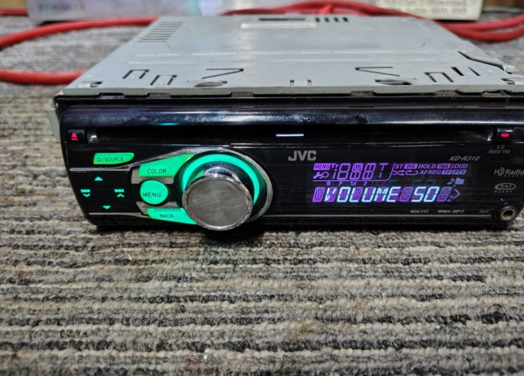JVC KD-R310
AM/FM/CD/CD-R/MP3/WMA Car Audio Player with Front Aux