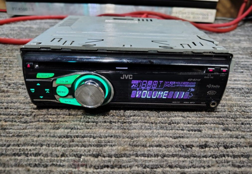JVC KD-R310
AM/FM/CD/CD-R/MP3/WMA Car Audio Player with Front Aux