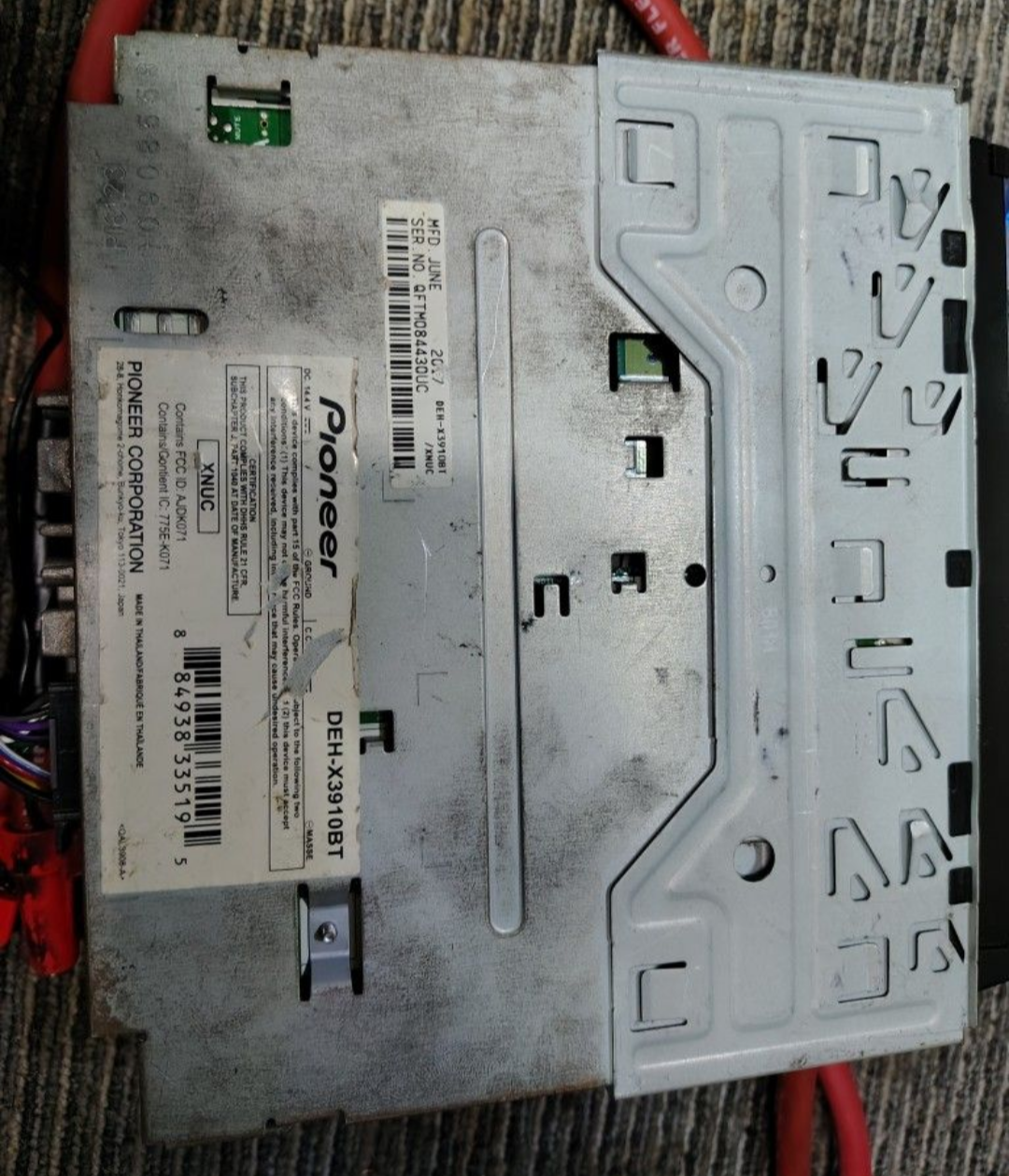 Pioneer DEH-X3910BT
CD receiver Bluetooth USB And Auxiliary