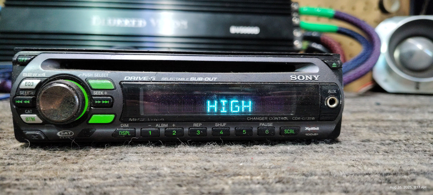 Sony CDX gt31w