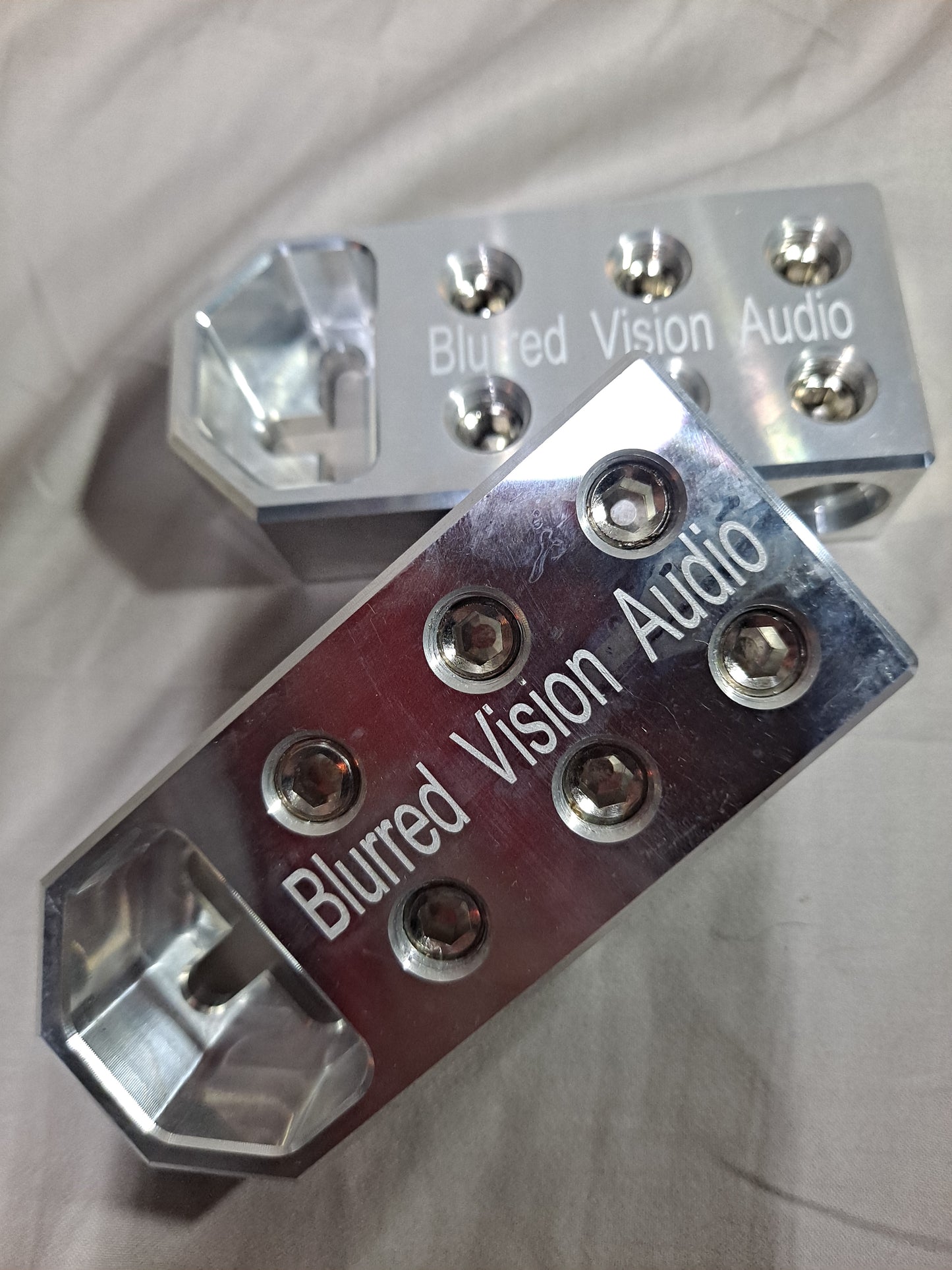 2*Blurred Vision Audio BV6SPOT- High Quality BOLT DOWN SET SCREW TYPE BATTERY TERMINAL