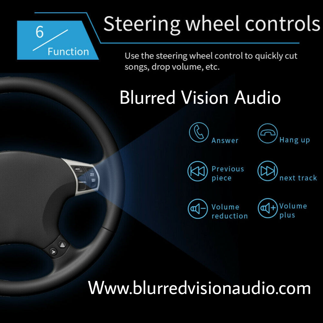 Blurred Vision BV-7018B Double Din in-Dash Head Unit Bluetooth Mirrorlink USB Auxiliary