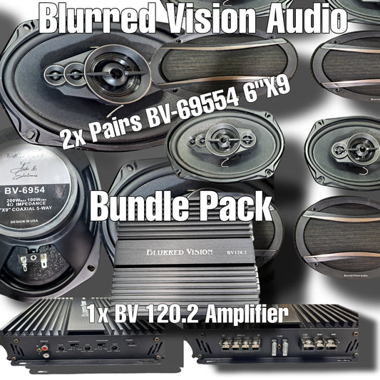 Blurred Vision Audio Bundle Pack! 4 6x9s & 120.2 Amplifier!
