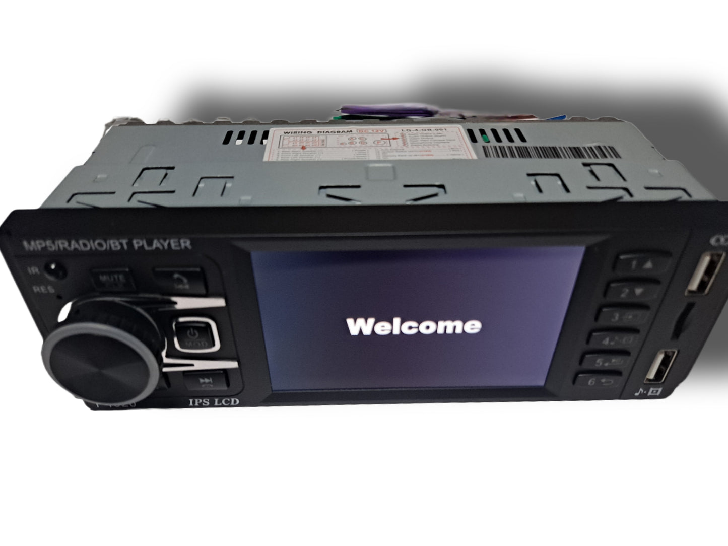 Blurred Vision Audio BV-MP5-P4020BT Single DIN 3.8" Car Stereo Radio FM Bluetooth MP5