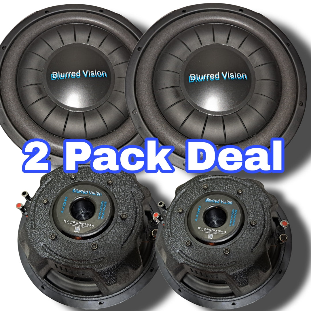 2*Blurred Vision Audio BV-PROSM1244(Shallow Mount)