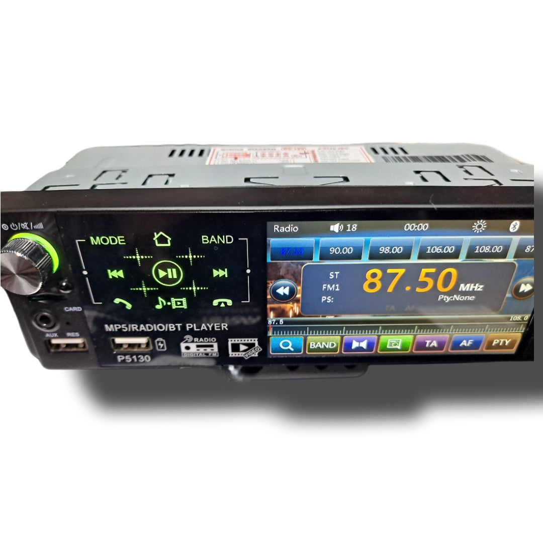 Blurred Vision Audio (1)BV-MP5-P5130BT Single Din Touchscreen With (4) BV SX-A620 6.5 Speakers Package