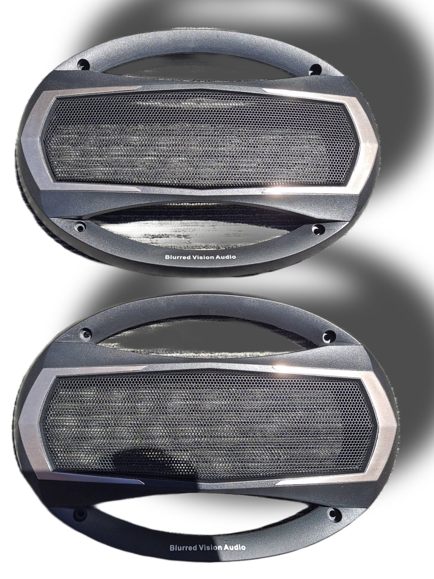 2* Blurred Vision Audio Universal 6x9"Speaker Coaxial Component Protective Grills Covers Pair