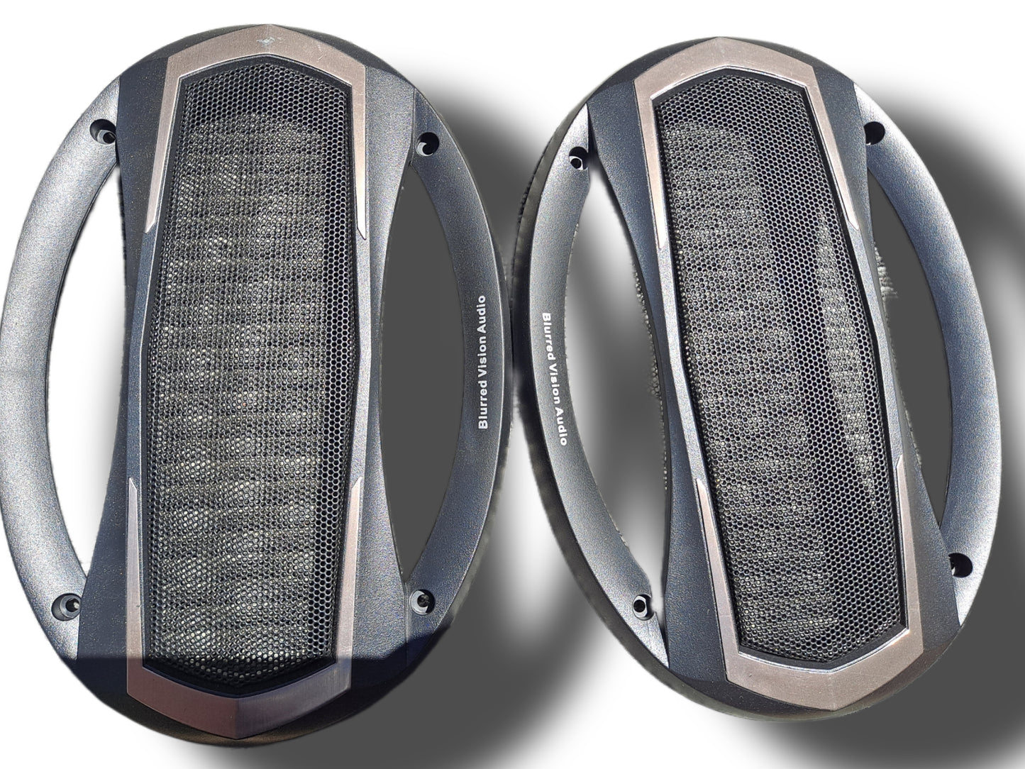 2* Blurred Vision Audio Universal 6x9"Speaker Coaxial Component Protective Grills Covers Pair