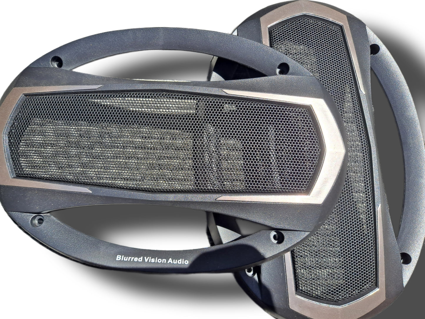 2* Blurred Vision Audio Universal 6x9"Speaker Coaxial Component Protective Grills Covers Pair