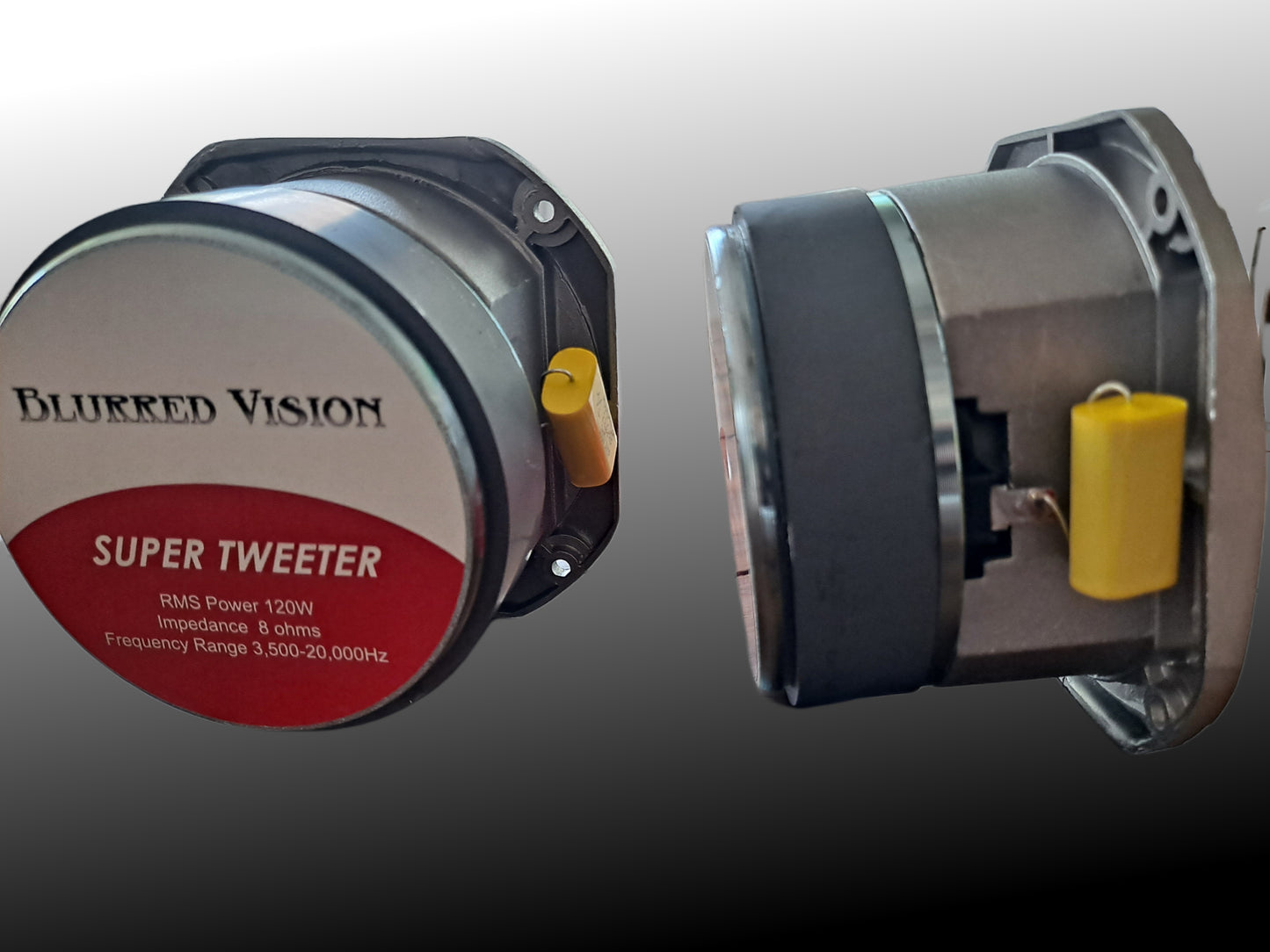 2*Blurred Vision Audio 4" BV-TBST 4.8 4” Super Bullet Tweeters 8 ohm