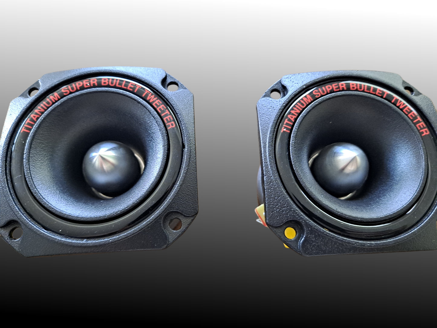 2*Blurred Vision Audio BV-AST3.8 3" DIAMETER 1" VOICE COIL ALUMINUM SUPER BULLET TWEETERS