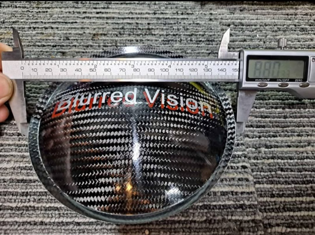 BLURRED VISION AUDIO 6″ (150mm) Carbon Fiber Dust Cap