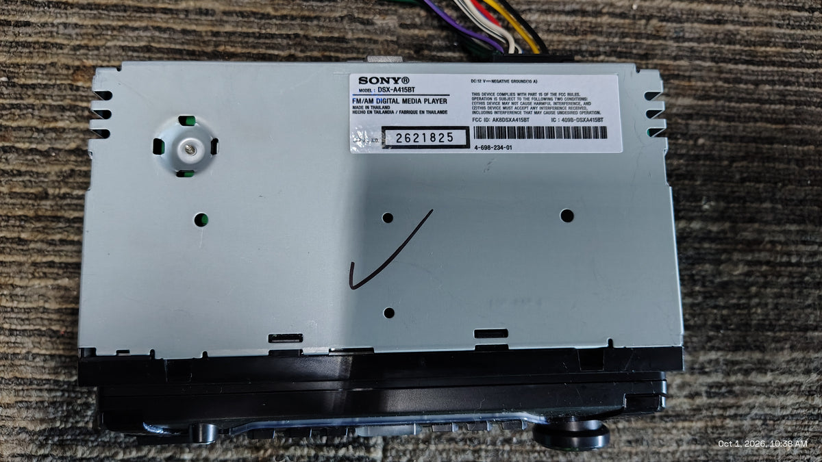 Sony DSX-A415BT 1 DIN Bluetooth USB AUX SiriusXM Ready Tested ✅