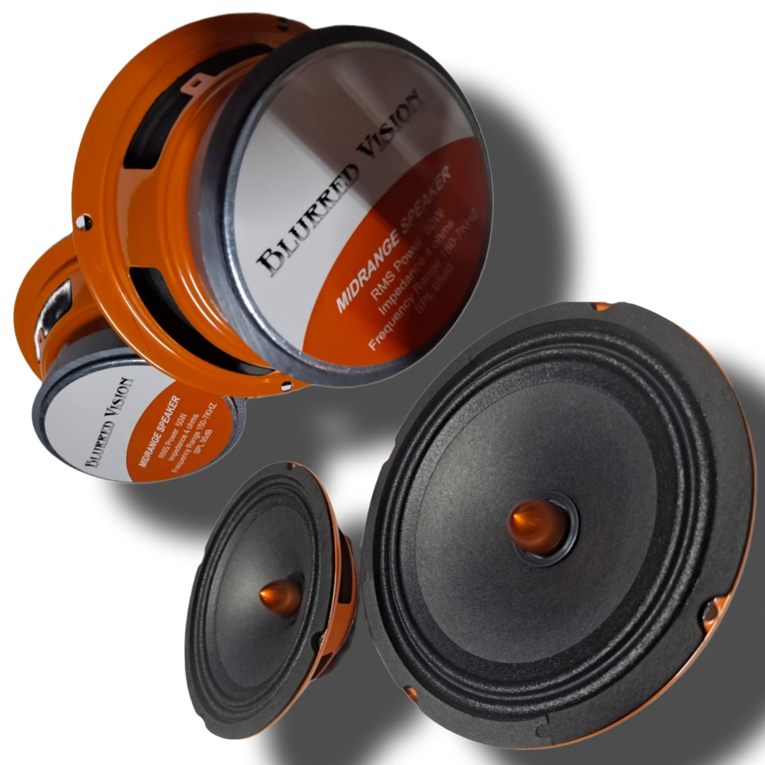Blurred Vision Audio 4X 6.5 4X SUPER TWEETERS Package Deal