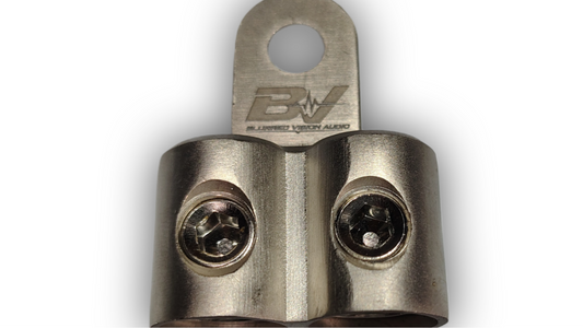 Blurred Vision Audio BV-ALT2X1/0
2-Pack Alternator Distribution Power/Ground Block + 4 Heat Shrinks Included