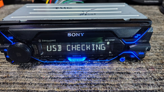 Sony DSX-A415BT 1 DIN Bluetooth USB AUX SiriusXM Ready Tested ✅