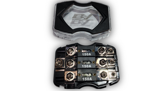 Blurred Vision Audio BV-ANL3X3
3-Way ANL Fused Power Distribution Block Includes Three Installed ANL Fuses