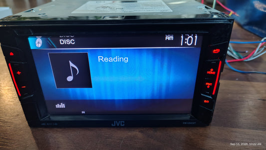 JVC KW-V240BT Stereo Radio Receiver with AM/FM, CD, DVD, USB, Bluetooth Tested ✅
