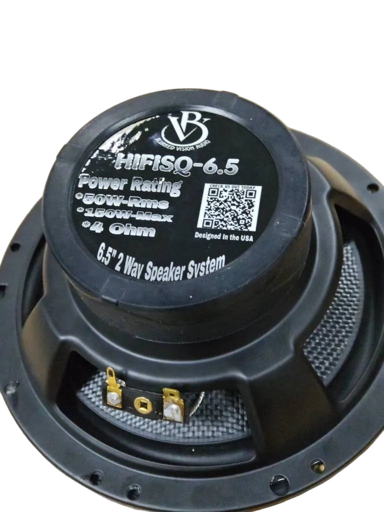 Blurred Vision Audio HIFISQ-6.5 2x Component Sets (2 Pack Package Deal-4 Speakers+4Tweeters +4 Crossovers)