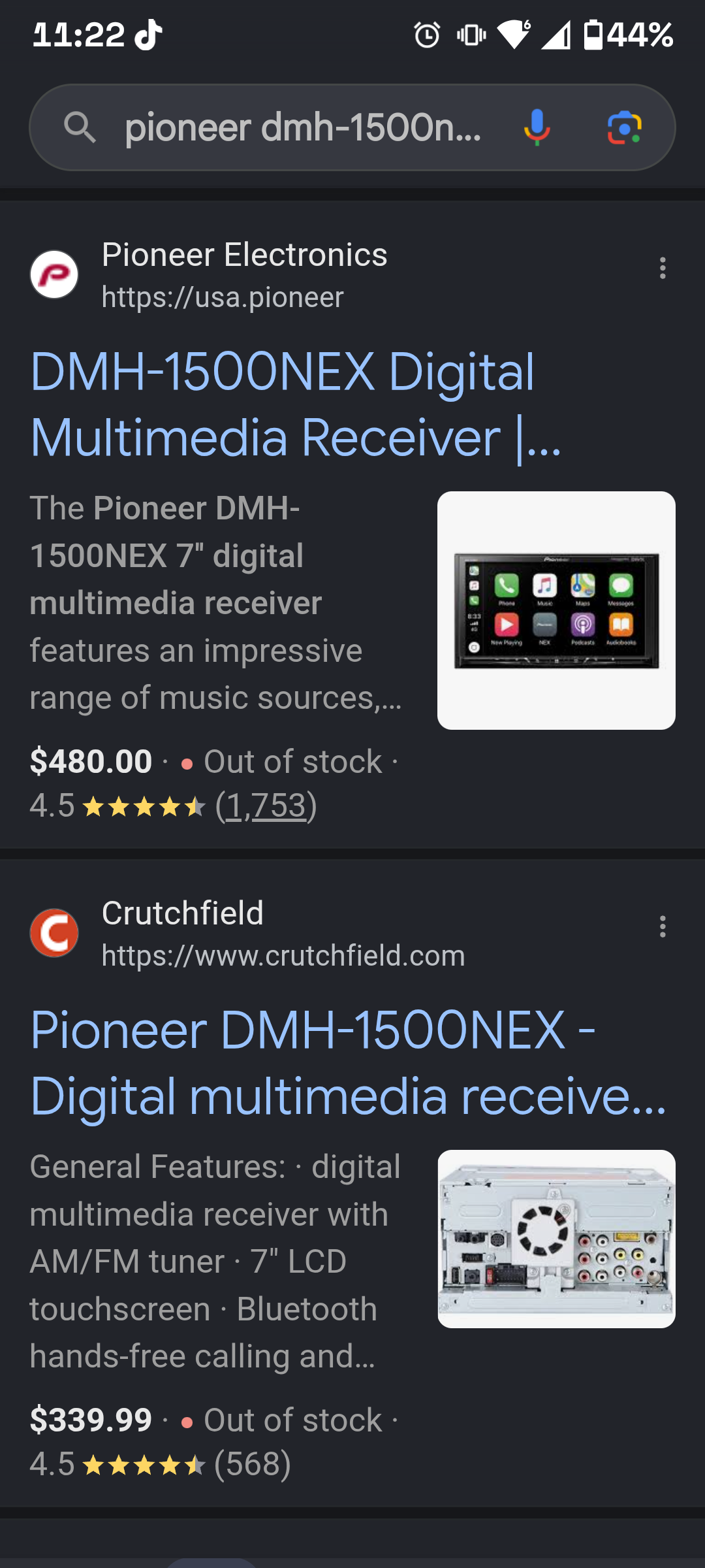 Pioneer DMH-1500NEX Digital Media Receiver Android Apple CarPlay Tested ✅
