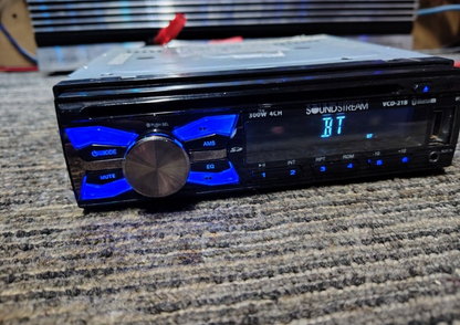 Soundstream VCD-21B Single-DIN In-Dash CD Receiver with USB and Bluetooth