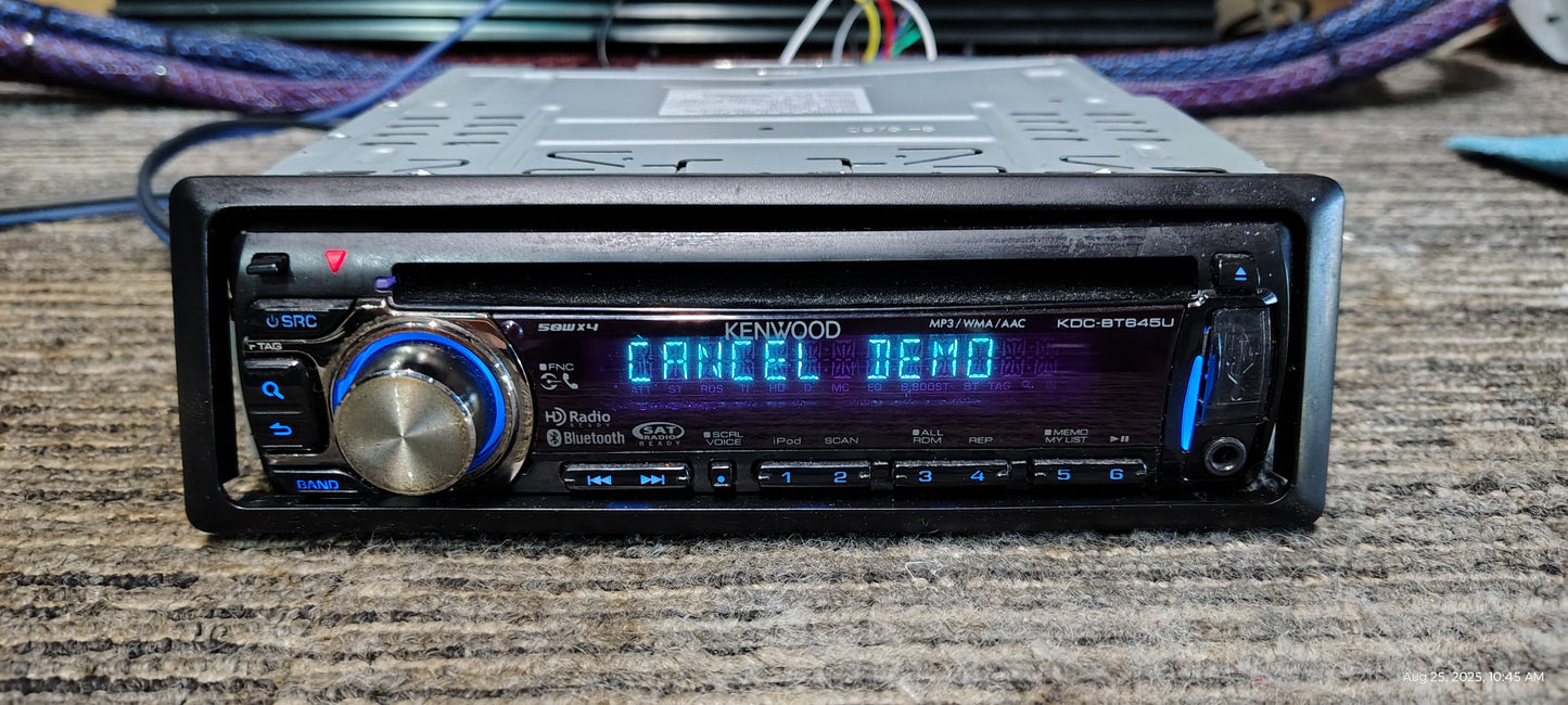 Kenwood KDC-BT645U Bluetooth USB Aux