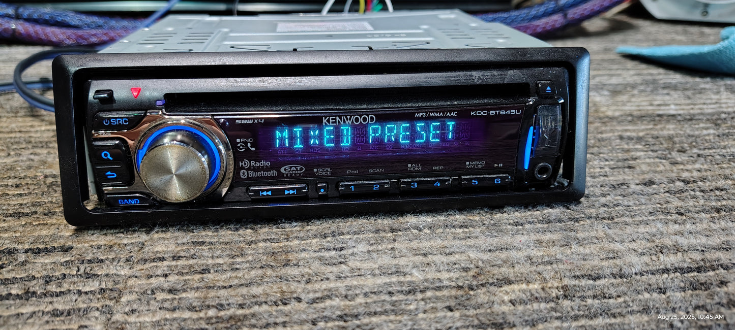 Kenwood KDC-BT645U Bluetooth USB Aux