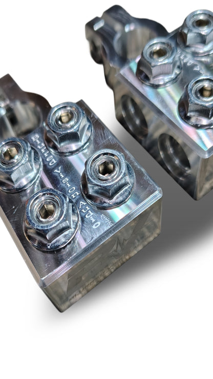 BLURRED VISION AUDIO
BVTP8 – Premium 8-Way Battery Terminal Clamps (2-Pack)
