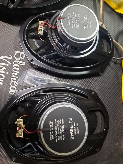 SONY XS-R6946 4-way 6x9 coaxial speakers
