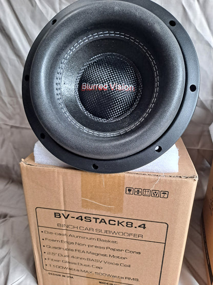 Blurred Vision Audio KNOCKOUT SERIES BV-4STACK8.4 8"