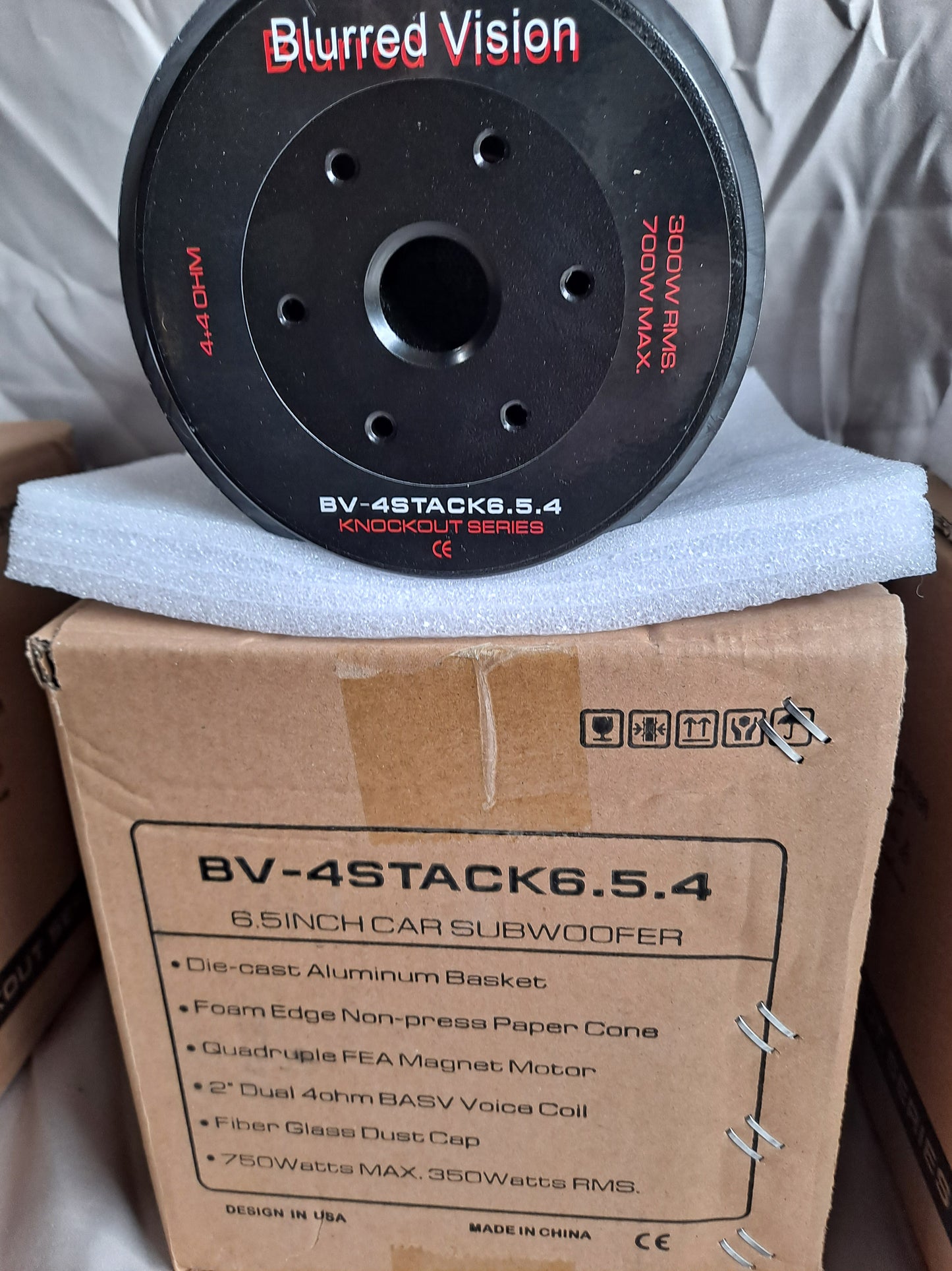 2 Blurred Vision Audio 6.5 4 stack and BV1500.1D