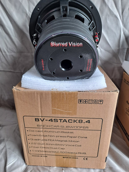 Blurred Vision Audio KNOCKOUT SERIES BV-4STACK8.4 8"