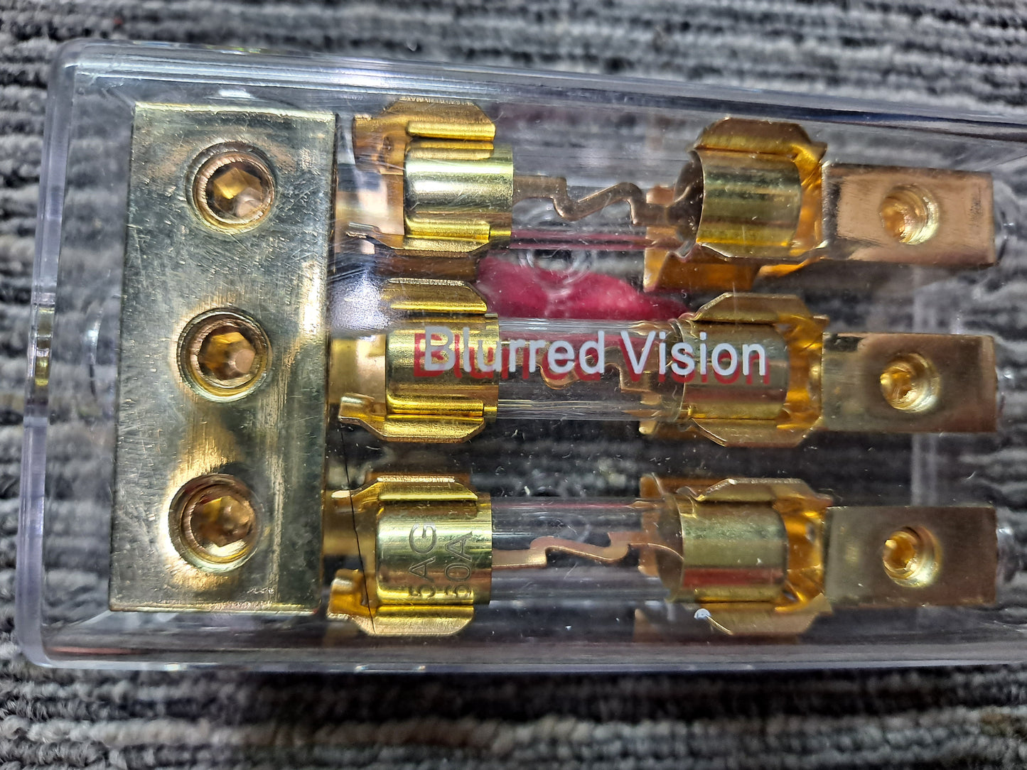 Blurred Vision Audio 3 Position Fuse 4/8 Gauge Distribution Block 3in 3out