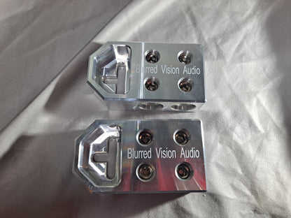 2*Blurred Vision Audio BV4SPOT- High Quality BOLT DOWN SET SCREW TYPE BATTERY TERMINALS