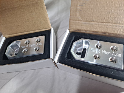 2*Blurred Vision Audio BV4SPOT- High Quality BOLT DOWN SET SCREW TYPE BATTERY TERMINALS