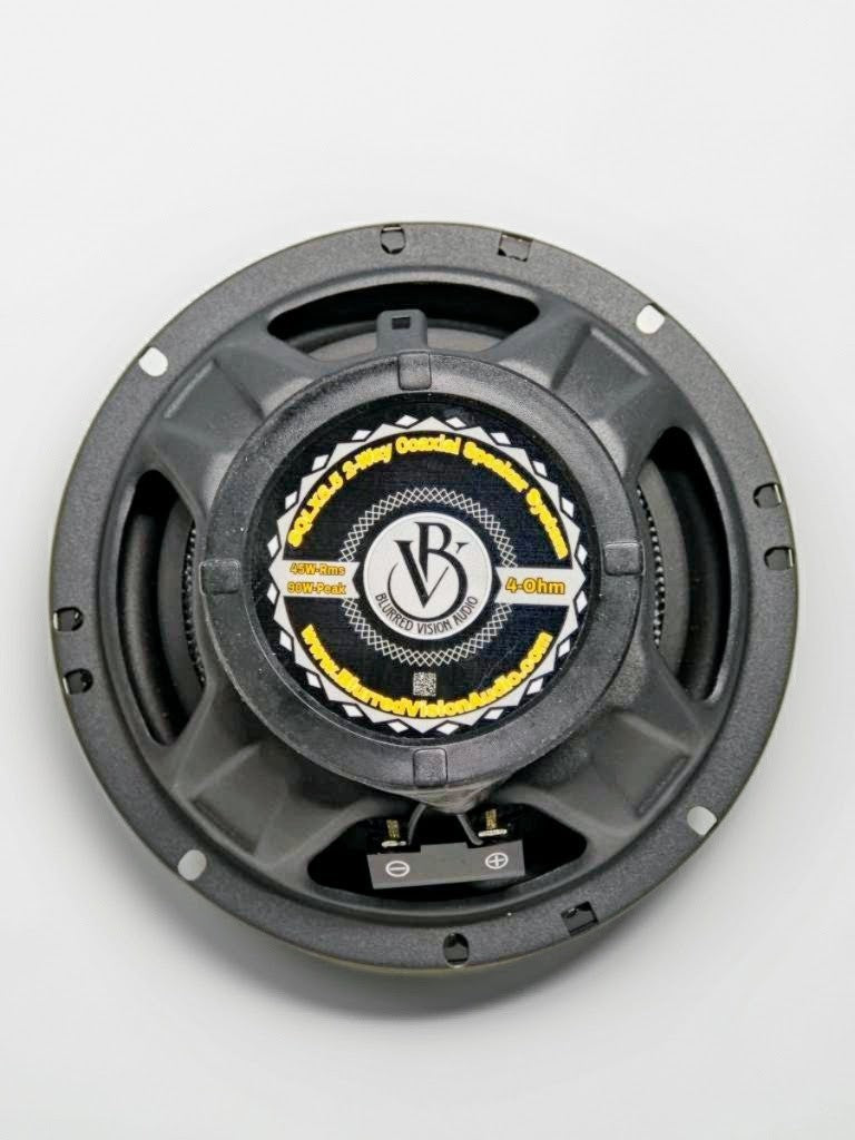 Blurred Vision Audio – 6.5" SQLX Coaxial Speakers (2 Pack Package Deal 4 Speakers)