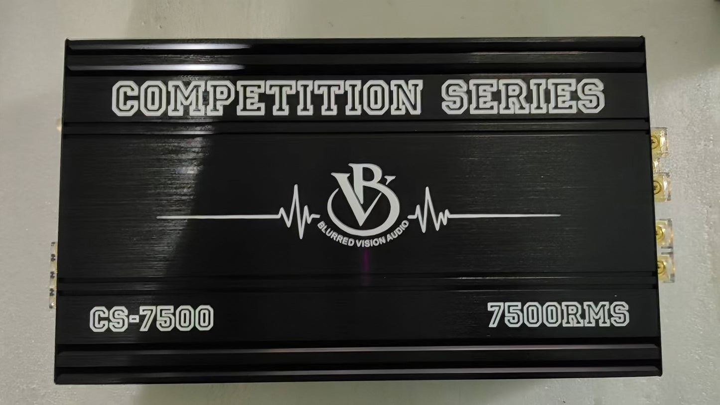 Blurred Vision Audio CS-7500 Competition Series Monoblock Amplifier 7500Rms 0.5 Ohm