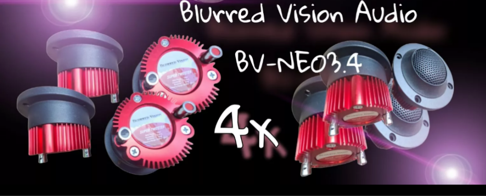 Blurred Vision Audio SQ Lovers bundle pack Superior Quality 4-6.5" 4-3"Tweeters