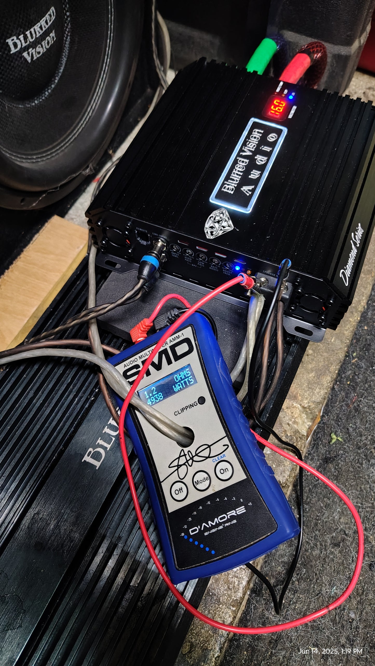 Blurred Vision Audio Diamond Series DS-3K.1D (3000RMS) 1 Ohm