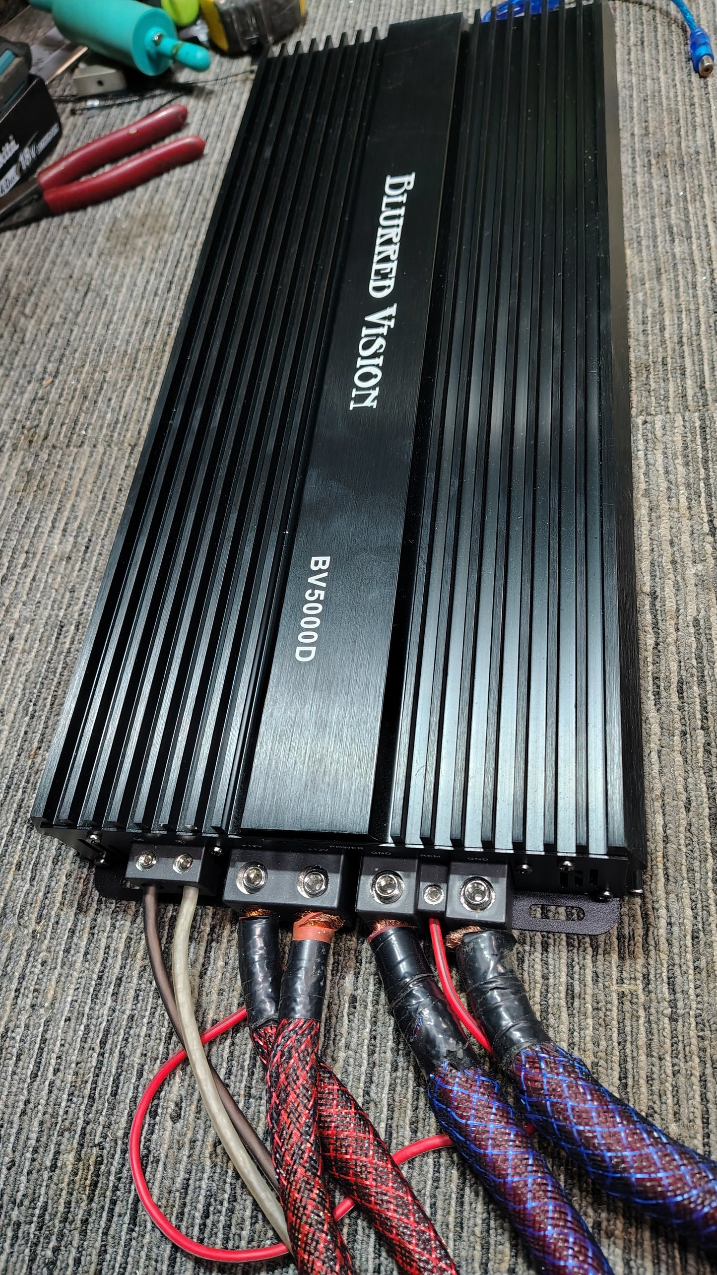 Blurred Vision Audio BV5000.1D Class D Monoblock Amplifier (5000Rms) Tested ✅