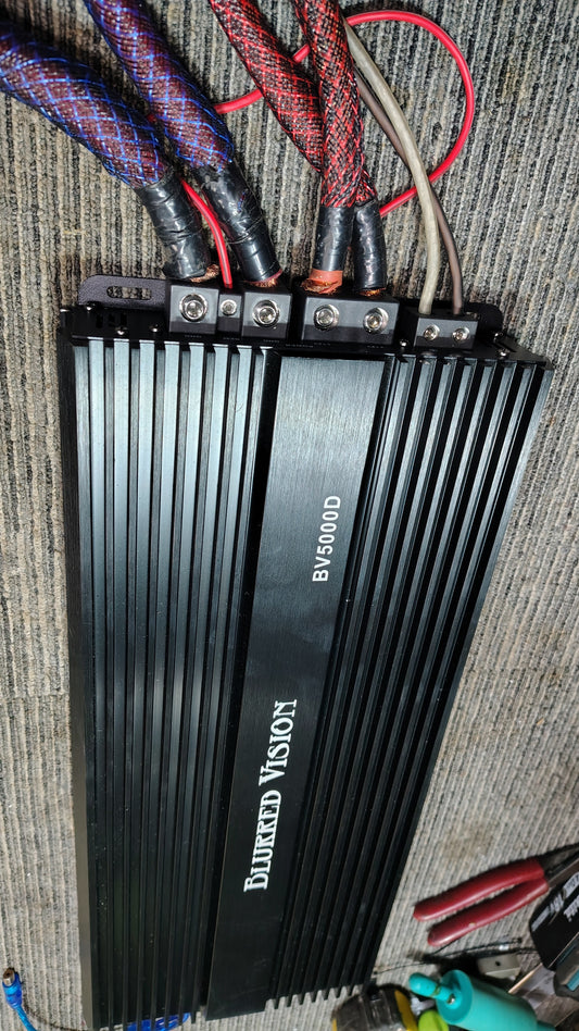 Blurred Vision Audio BV5000.1D Class D Monoblock Amplifier (5000Rms) Tested ✅