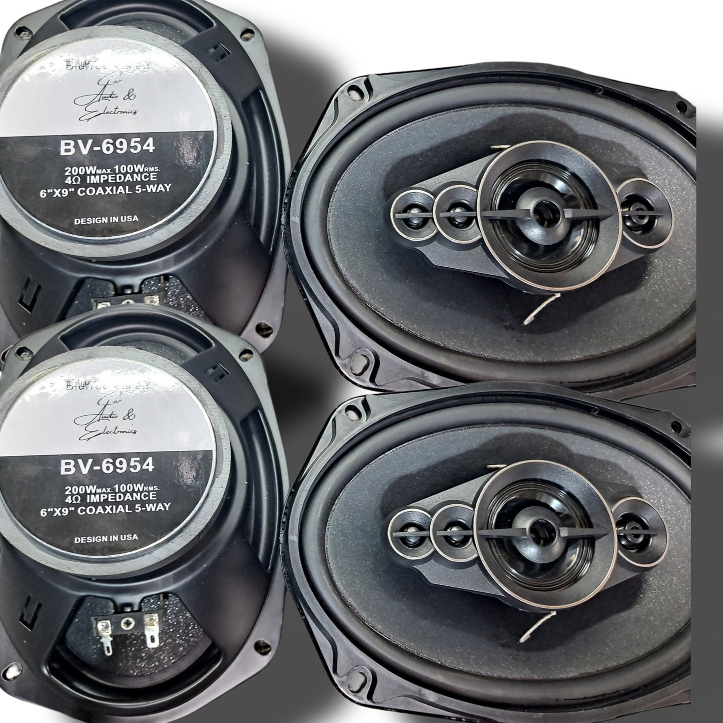 Blurred Vision Audio Bundle Pack! 4 6x9s & 120.2 Amplifier!
