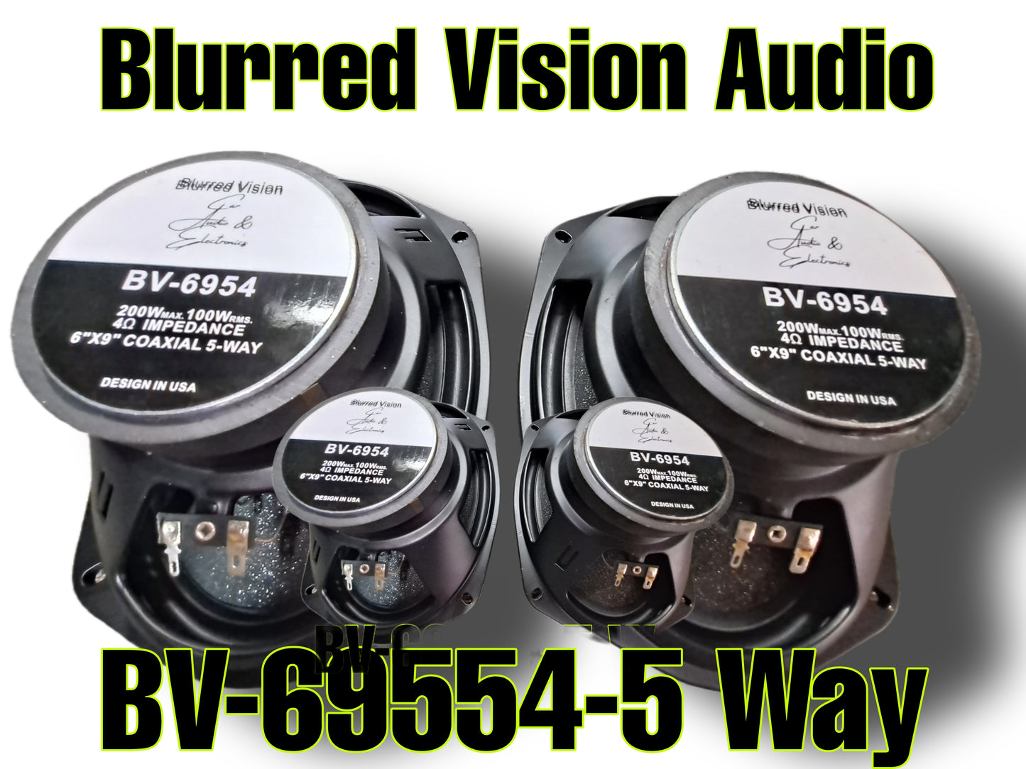 Blurred Vision Audio Bundle Pack! 4 6x9s & 120.2 Amplifier!
