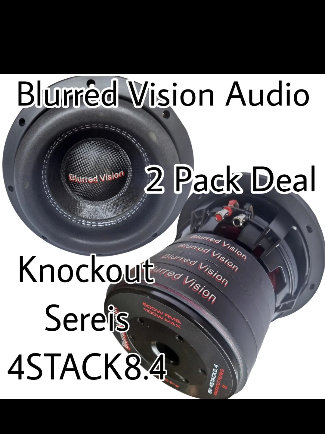 2*Pack Blurred Vision Audio BV-4STACK 8.4