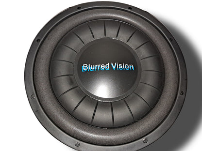 2*Blurred Vision Audio  BV-PROSM1244 Shallow Mount subwoofers 1* BV1500.1D AMPLIFIER