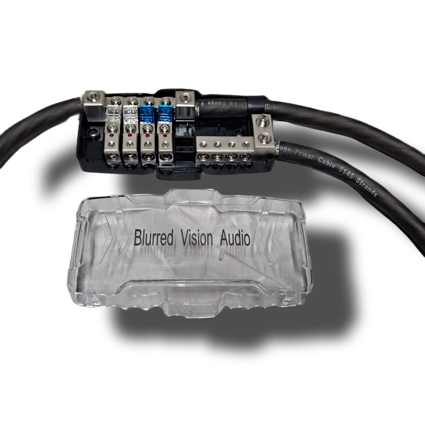 Blurred Vision Audio BV-PGDIS2WAY POWER & GROUND DISTRIBUTION BLOCK With 6 MINI ANL FUSES & HOLDER