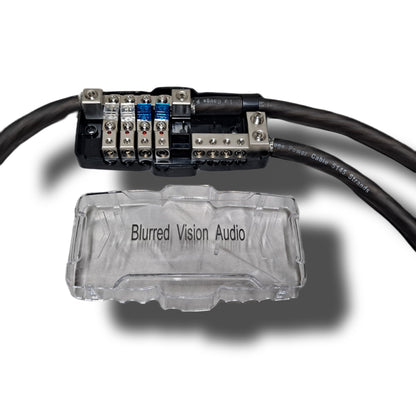 Blurred Vision Audio BV-PGDIS2WAY POWER & GROUND DISTRIBUTION BLOCK With 6 MINI ANL FUSES & HOLDER