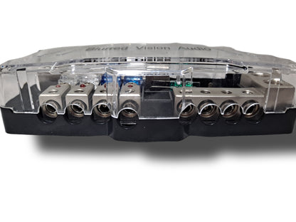 Blurred Vision Audio BV-PGDIS2WAY POWER & GROUND DISTRIBUTION BLOCK With 6 MINI ANL FUSES & HOLDER