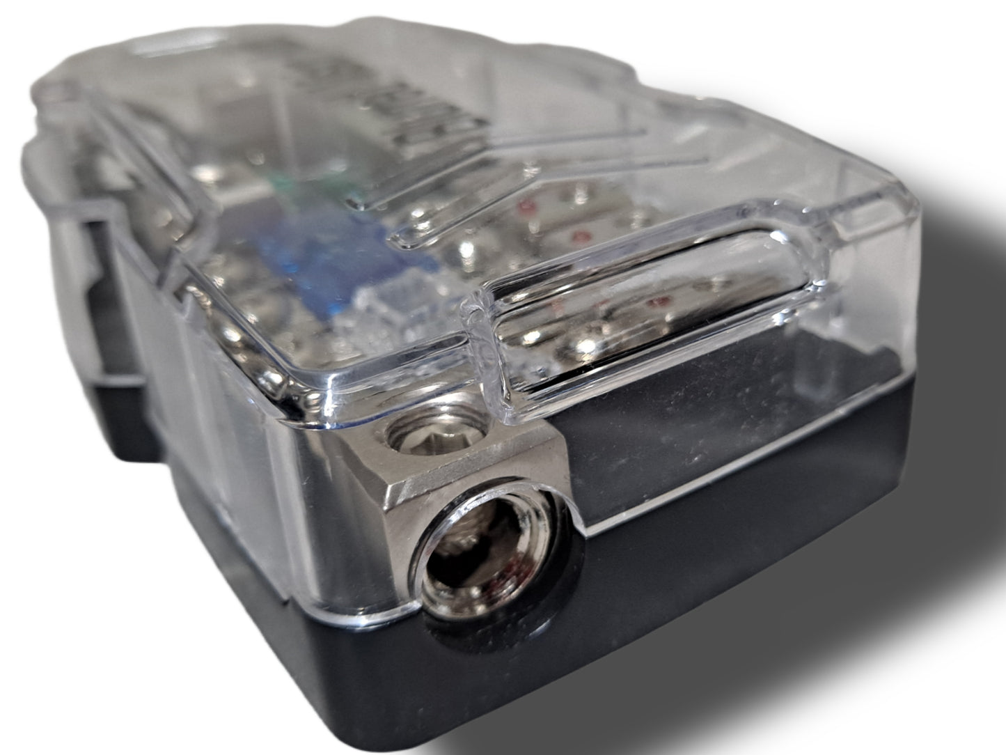 Blurred Vision Audio BV-PGDIS2WAY POWER & GROUND DISTRIBUTION BLOCK With 6 MINI ANL FUSES & HOLDER