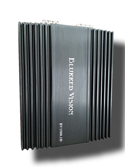 2*Blurred Vision Audio  BV-PROSM1244 Shallow Mount subwoofers 1* BV1500.1D AMPLIFIER